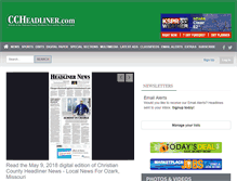 Tablet Screenshot of ccheadliner.com
